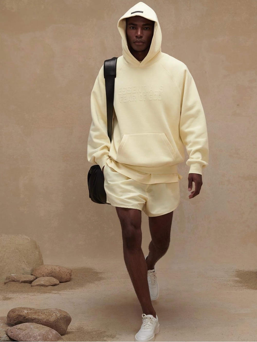 Fear of God Essentials Eggshell Hoodie Size Large